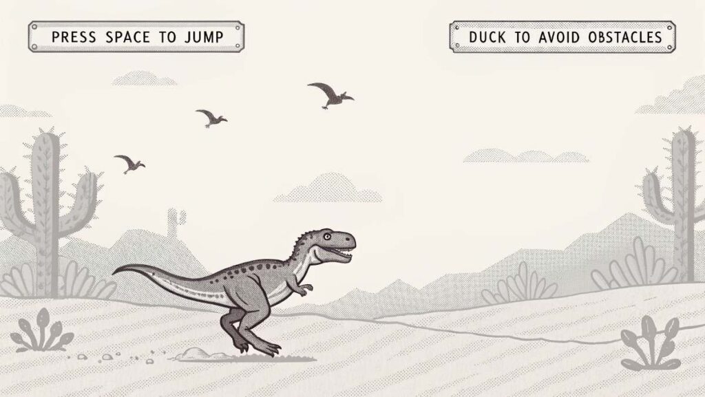 How to Play the Dino Game